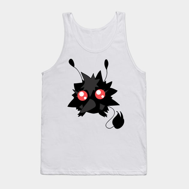 Fluffy Red-eyed Monster Tank Top by saradaboru